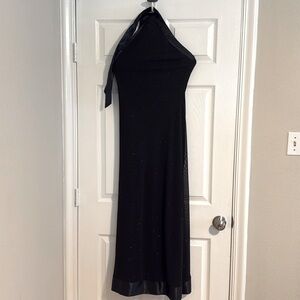 Beautiful sparkle halter dress - long - size small